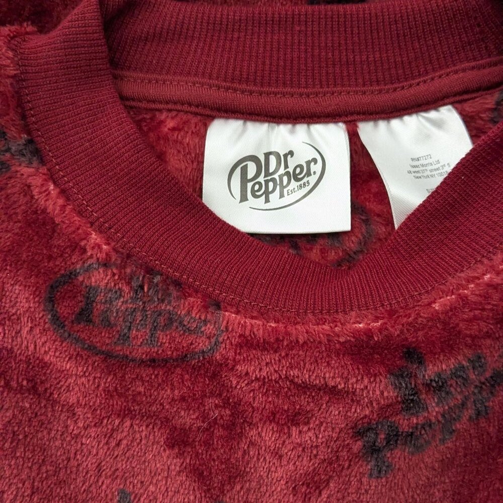 Dr Pepper Women's Cozy Sweater Red With Black Logo Size XSmall NWT - Picture 9 of 9